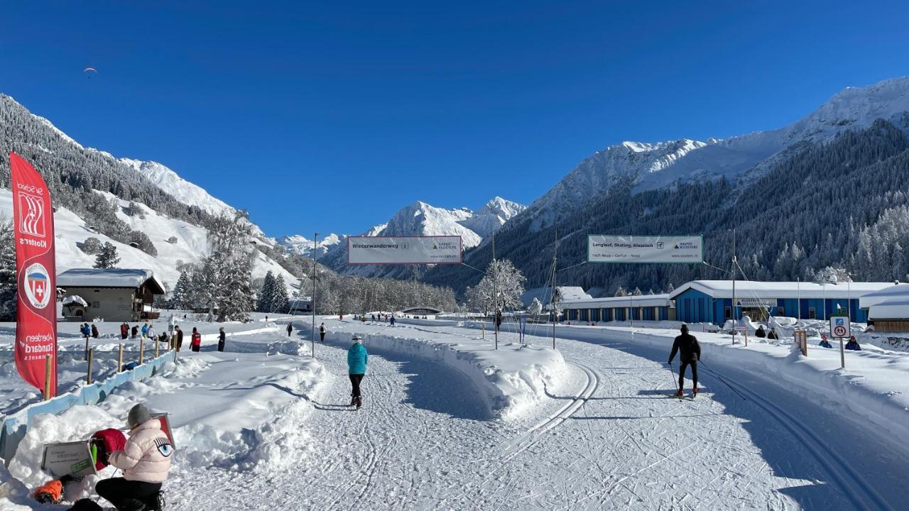 Ferienwohnung Mit Idyllischer Aussicht Klosters-Serneus Exterior foto